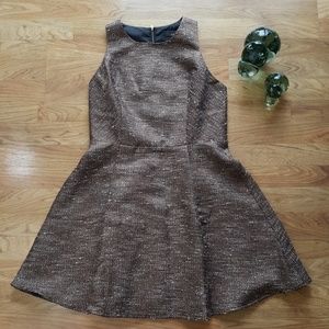 Adelyn Rae Metallic Cocktail Dress